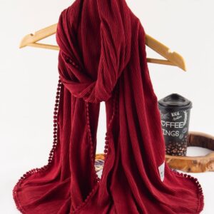 شال Bershka زرشکی کد 215