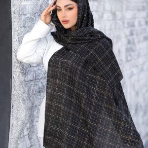 شال نخی SiaaScarf منگوله‌دار کد 221