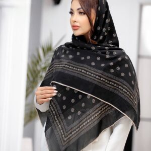 روسری نخی دور دست‌دوز کد ۲۲۸