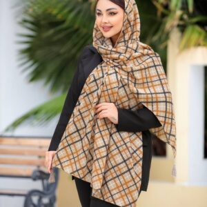 شال نخی SiaaScarf منگوله‌دار کد 220