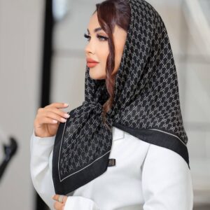 روسری نخی سیا اسکارف کد 236